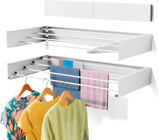 Collapsible Wall Mounted Laundry Drying Rack
