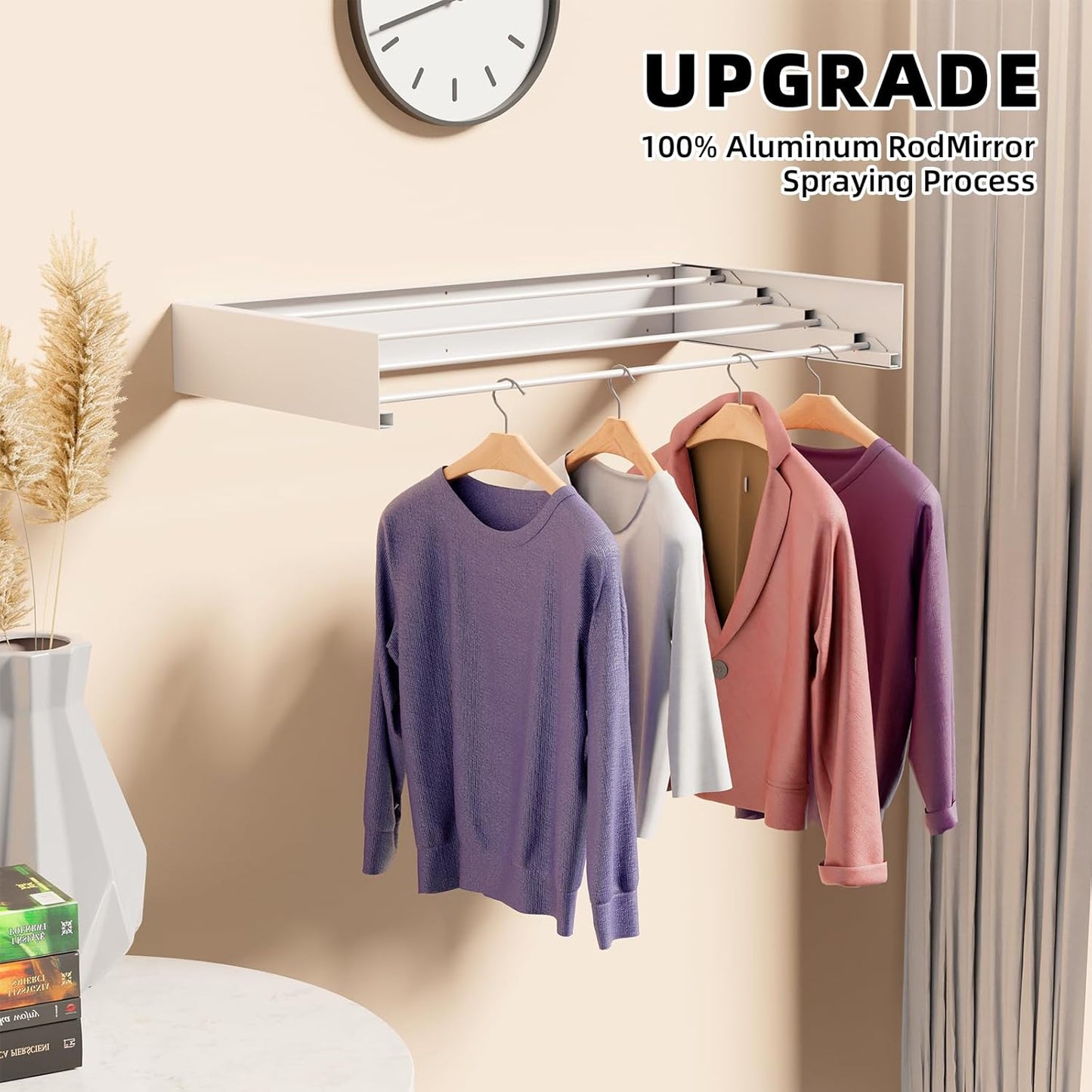 Collapsible Wall Mounted Laundry Drying Rack
